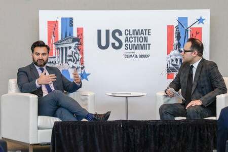 Ali Zaidi and Benjamin Zamora at the US Climate Action Summit 2024