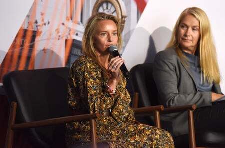Maria Persson-Gulda speaking at Climate Week NYC