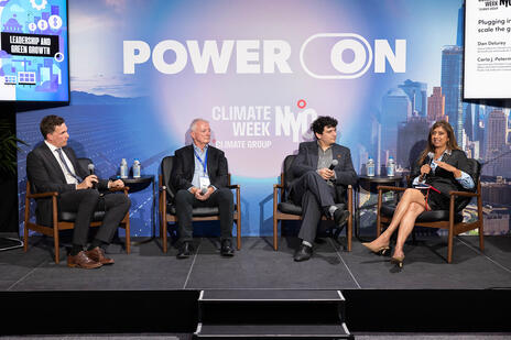 Dom at Transport Climate Week NYC event