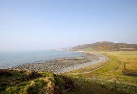 View of Tanybwlch Beach, Aberystwyth, Wales