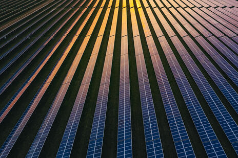 Solar farm in UK